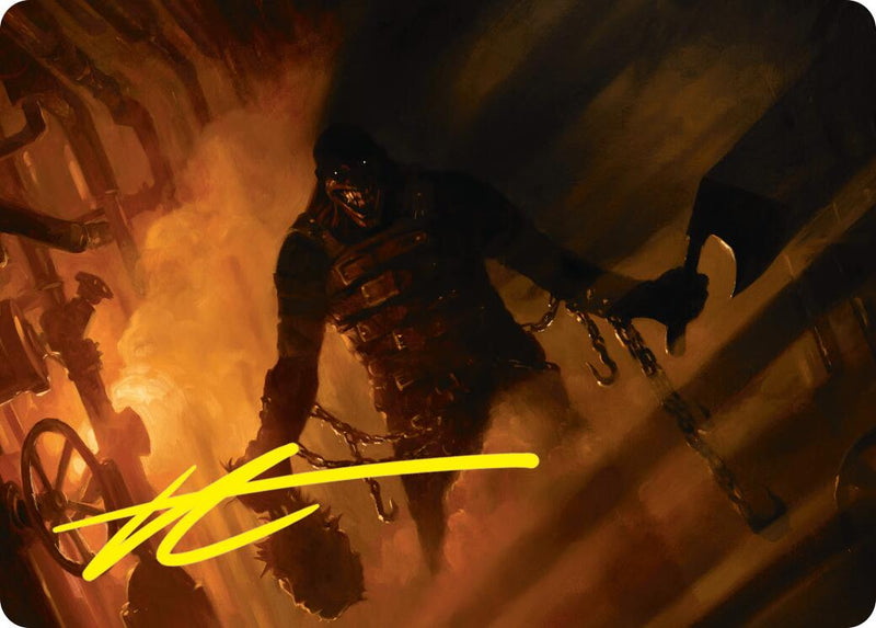 {A} Boilerbilges Ripper Art Card (Gold-Stamped Signature) [Duskmourn: House of Horror Art Series][GS ADSK 012]