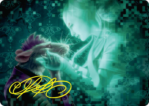 {A} Cathartic Parting Art Card (Gold-Stamped Signature) [Duskmourn: House of Horror Art Series][GS ADSK 014]