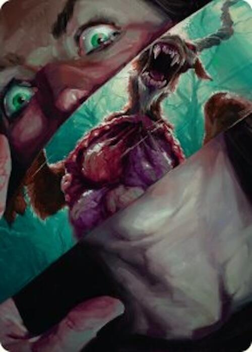 {A} Hauntwoods Shrieker Art Card [Duskmourn: House of Horror Art Series][ADSK 040]