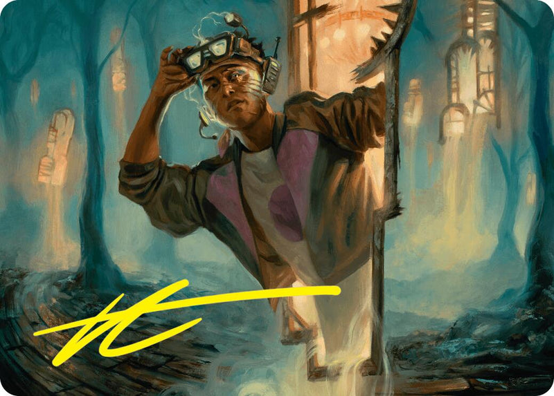 {A} House Cartographer Art Card (Gold-Stamped Signature) [Duskmourn: House of Horror Art Series][GS ADSK 015]