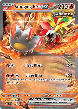 [PKM] Gouging Fire ex (144) [Scarlet & Violet: Black Star Promos]