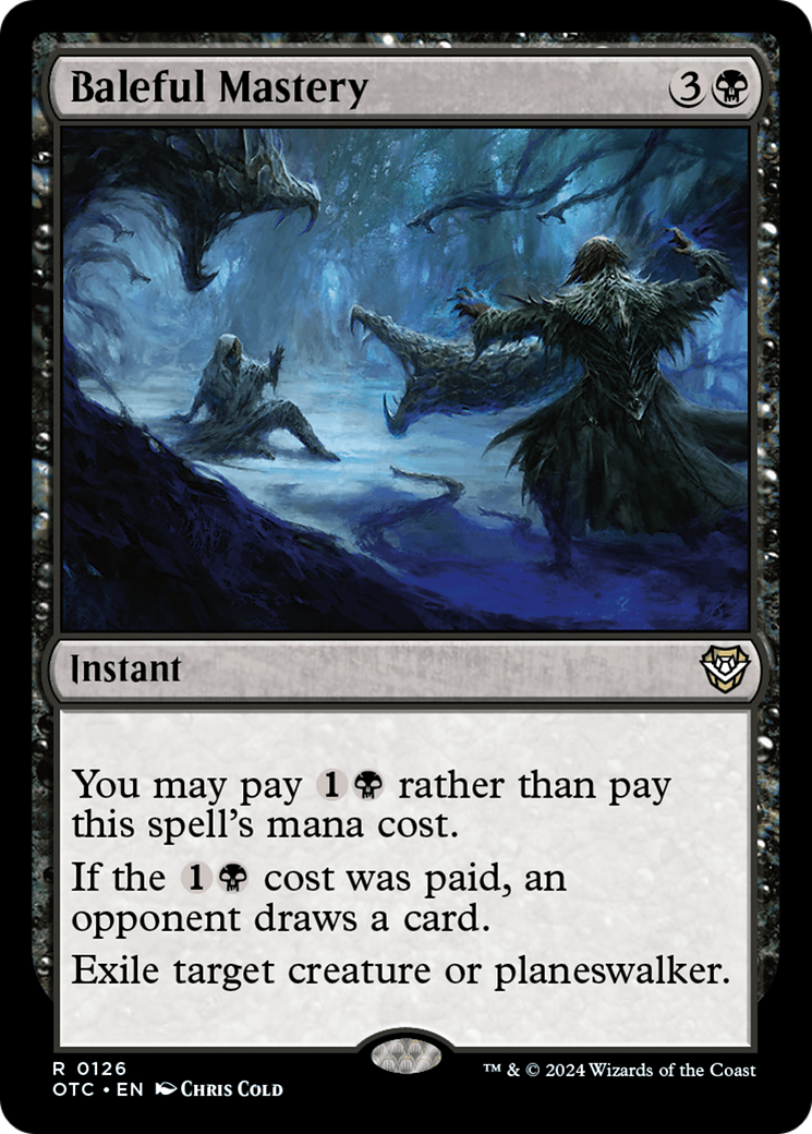 {R} Baleful Mastery [Outlaws of Thunder Junction Commander][OTC 126]