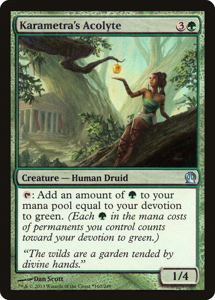 {C} Karametra's Acolyte (Gift Box) [Theros Promos][PA THS 160]