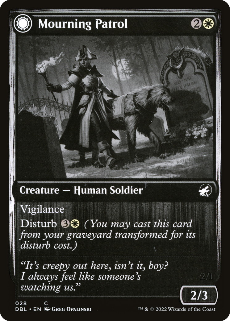 {C} Mourning Patrol // Morning Apparition [Innistrad: Double Feature][DBL 028]