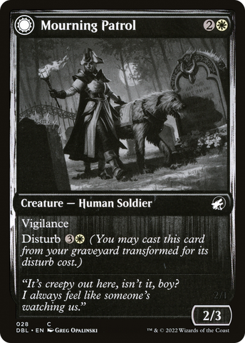 {C} Mourning Patrol // Morning Apparition [Innistrad: Double Feature][DBL 028]