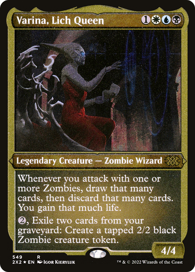 {R} Varina, Lich Queen (Foil Etched) [Double Masters 2022][2X2 549]