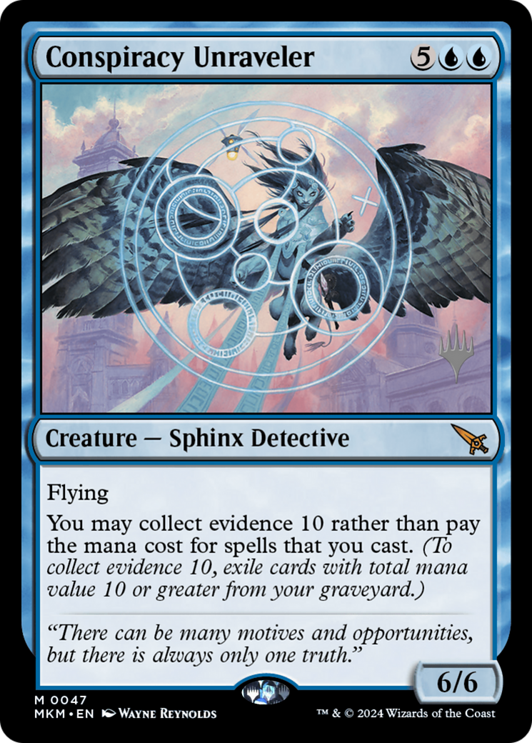{R} Conspiracy Unraveler (Promo Pack) [Murders at Karlov Manor Promos][PP MKM 047]