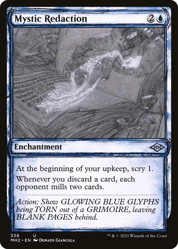{C} Mystic Redaction (Showcase) (Foil): (Showcase) [Modern Horizons 2] [MH2 338]