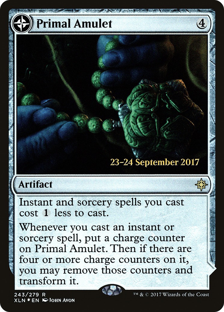 {R} Primal Amulet // Primal Wellspring [Ixalan Prerelease Promos][PR XLN 243]