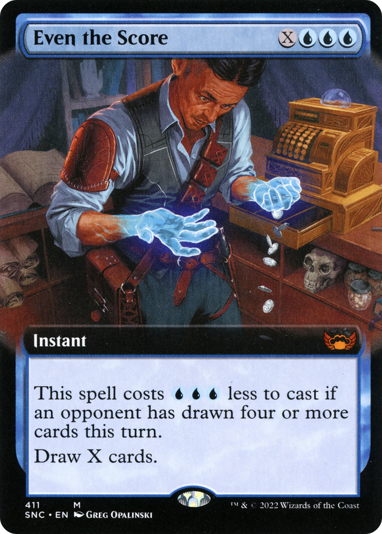 {R} Even the Score (Extended Art) [Streets of New Capenna][SNC 411]