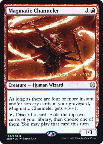 {R} Magmatic Channeler [Zendikar Rising Prerelease Promos][PR ZNR 148]