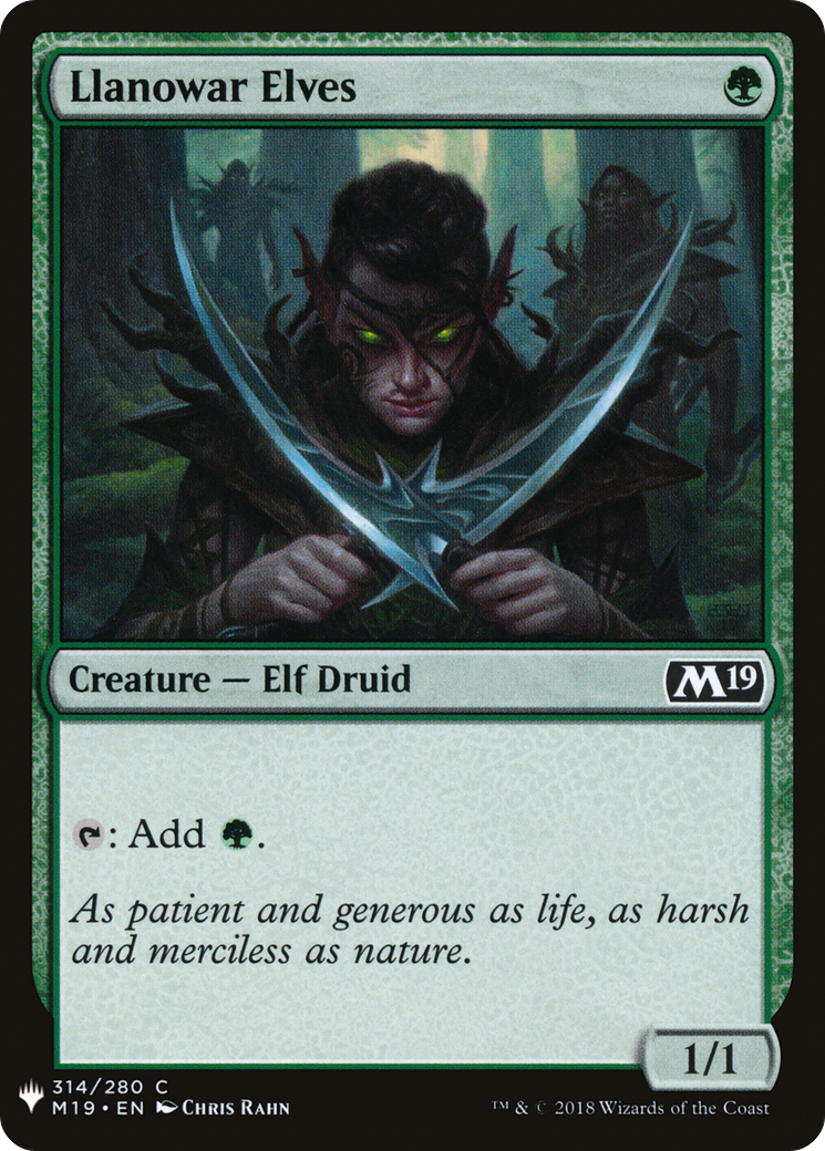 {C} Llanowar Elves [Mystery Booster][LS M19 314]