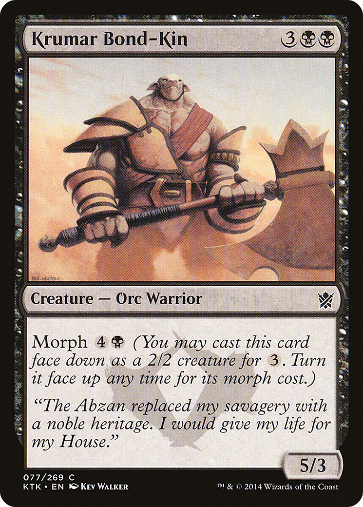 {C} Krumar Bond-Kin [Khans of Tarkir][KTK 077]