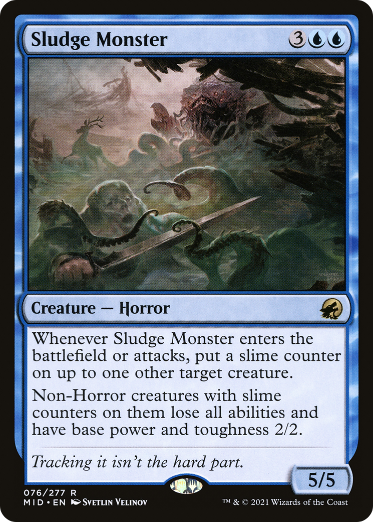 {R} Sludge Monster [Innistrad: Midnight Hunt][MID 076]