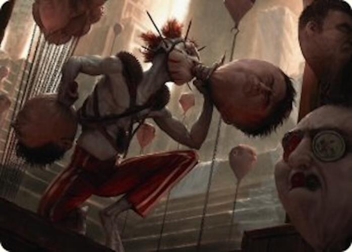 {A} The Jolly Balloon Man Art Card [Duskmourn: House of Horror Art Series][ADSK 018]