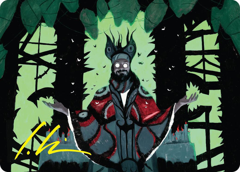 {A} Victor, Valgavoth's Seneschal Art Card (23/54) (Gold-Stamped Signature) [Duskmourn: House of Horror Art Series][GS ADSK 023]