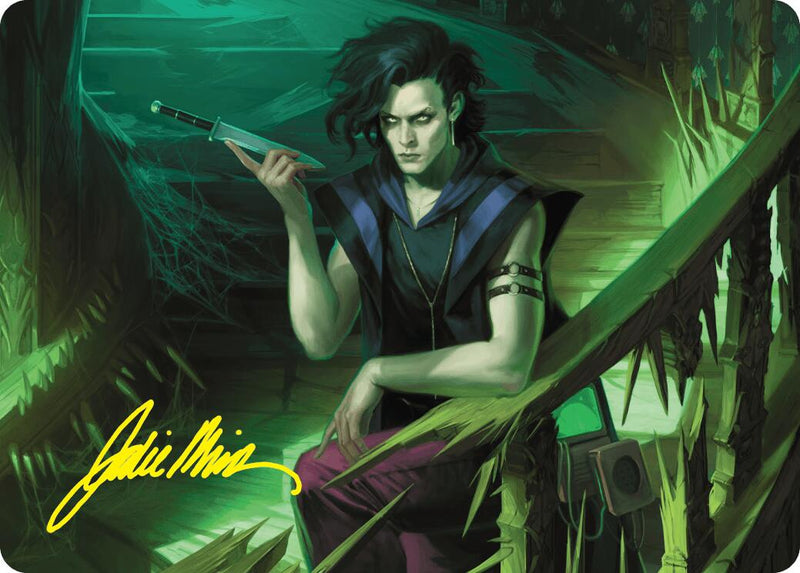 {A} Winter, Misanthropic Guide Art Card (Gold-Stamped Signature) [Duskmourn: House of Horror Art Series][GS ADSK 024]