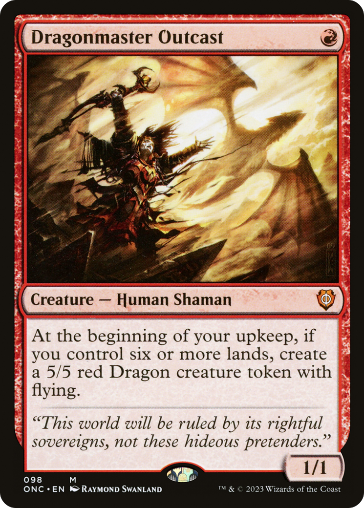 {R} Dragonmaster Outcast [Phyrexia: All Will Be One Commander][ONC 098]
