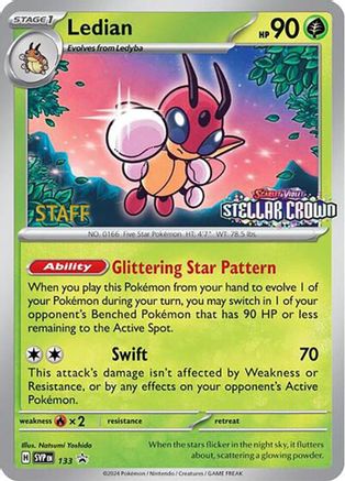[PKM] Ledian (133) (Staff Promo) [Scarlet & Violet: Black Star Promos]