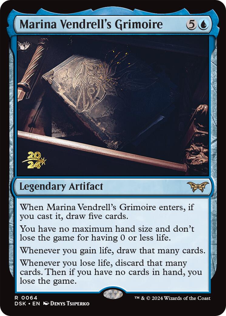 {@R} Marina Vendrell's Grimoire [Duskmourn: House of Horror Prerelease Promos][PR DSK 064]