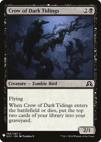 {C} Crow of Dark Tidings [Mystery Booster][LS SOI 105]