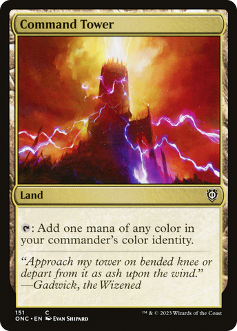 {C} Command Tower [Phyrexia: All Will Be One Commander][ONC 151]
