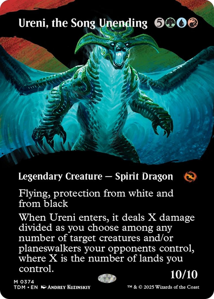 {@R} Ureni, the Song Unending (Borderless) [Tarkir: Dragonstorm][TDM 374]