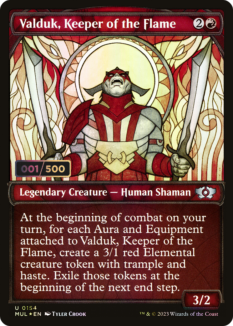 {C} Valduk, Keeper of the Flame (Serialized) [Multiverse Legends][SR MUL 154]