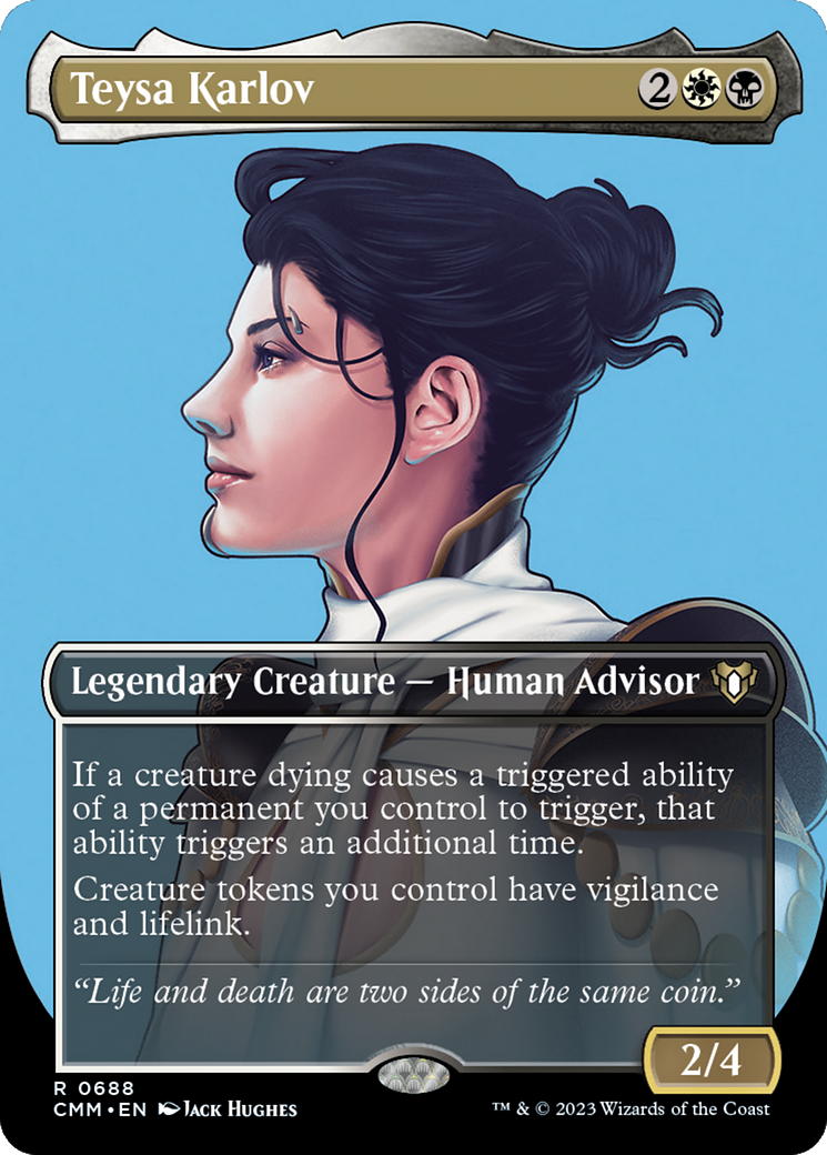 {R} Teysa Karlov (Borderless Profile) [Commander Masters][CMM 688]