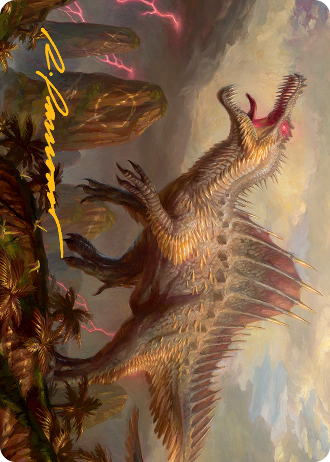 {A} Etali, Primal Conqueror Art Card (Gold-Stamped Signature) [March of the Machine Art Series][GS AMOM 031]