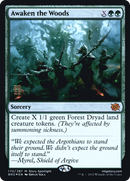 {R} Awaken the Woods [The Brothers' War: Prerelease Promos][PR BRO 170]