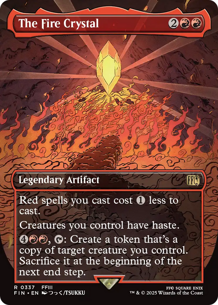 {@R} The Fire Crystal (Borderless) [FINAL FANTASY][FIN 337]