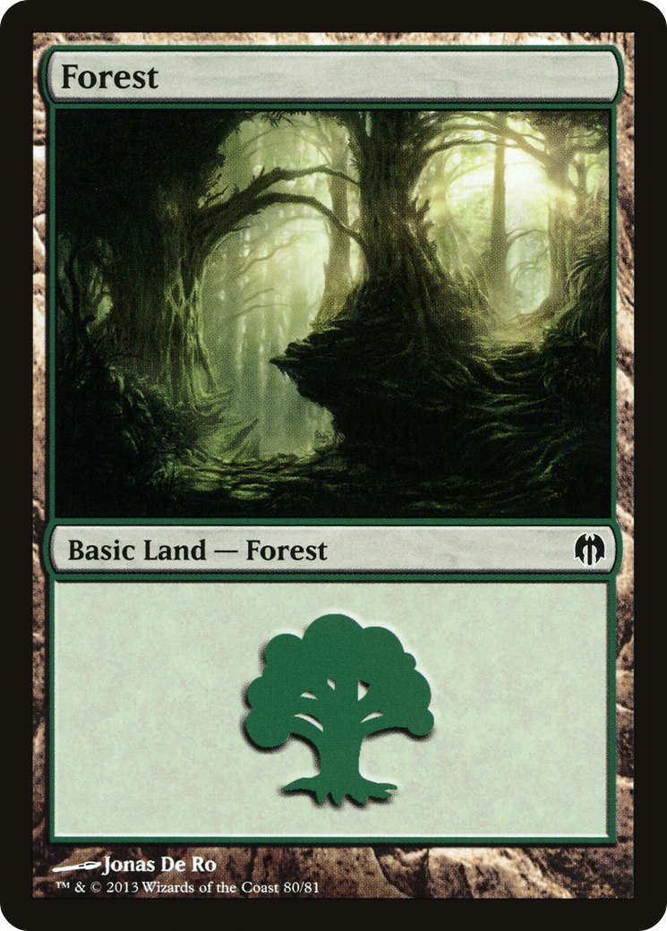 {B}[DDL 080] Forest (80) [Duel Decks: Heroes vs. Monsters]