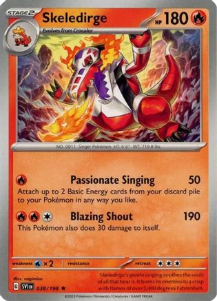 [PKM] Skeledirge (038/198) (Theme Deck Exclusive) [Scarlet & Violet: Base Set]