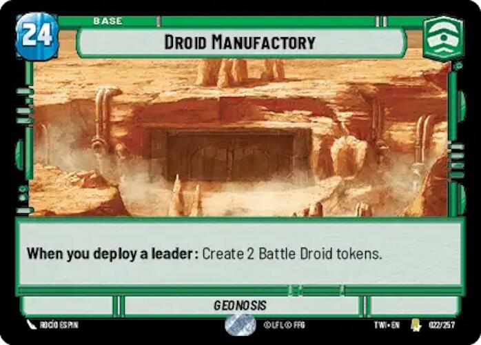 {SW-B}Droid Manufactory (022/257) [Twilight of the Republic]