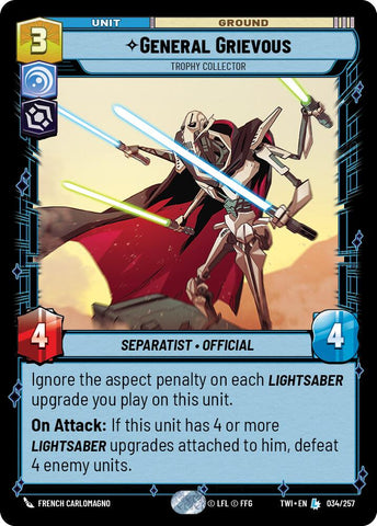 {SW-R}General Grievous - Trophy Collector (034/257) [Twilight of the Republic]