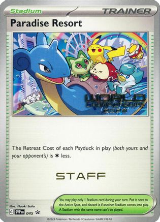 [PKM] Paradise Resort (045) (World Championships 2023) (Staff) [Scarlet & Violet: Black Star Promos]