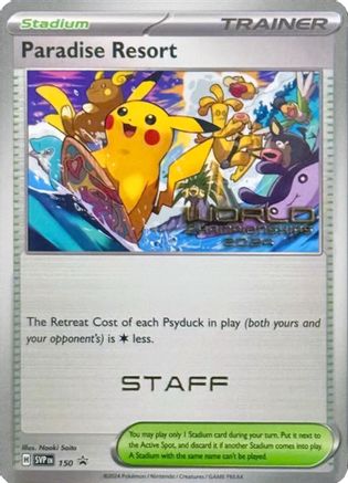[PKM] Paradise Resort (150) (World Championships 2024) (Staff) [Scarlet & Violet: Black Star Promos]