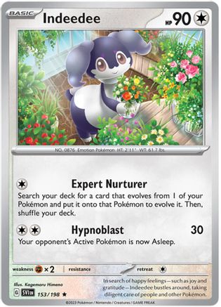 [PKM] Indeedee (153/198) (Theme Deck Exclusive) [Scarlet & Violet: Base Set]