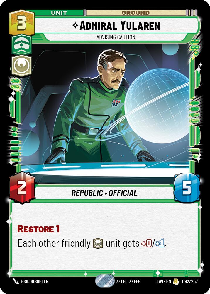 {SW-R}Admiral Yularen (092/257) [Twilight of the Republic]