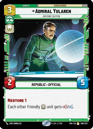 {SW-R}Admiral Yularen (092/257) [Twilight of the Republic]