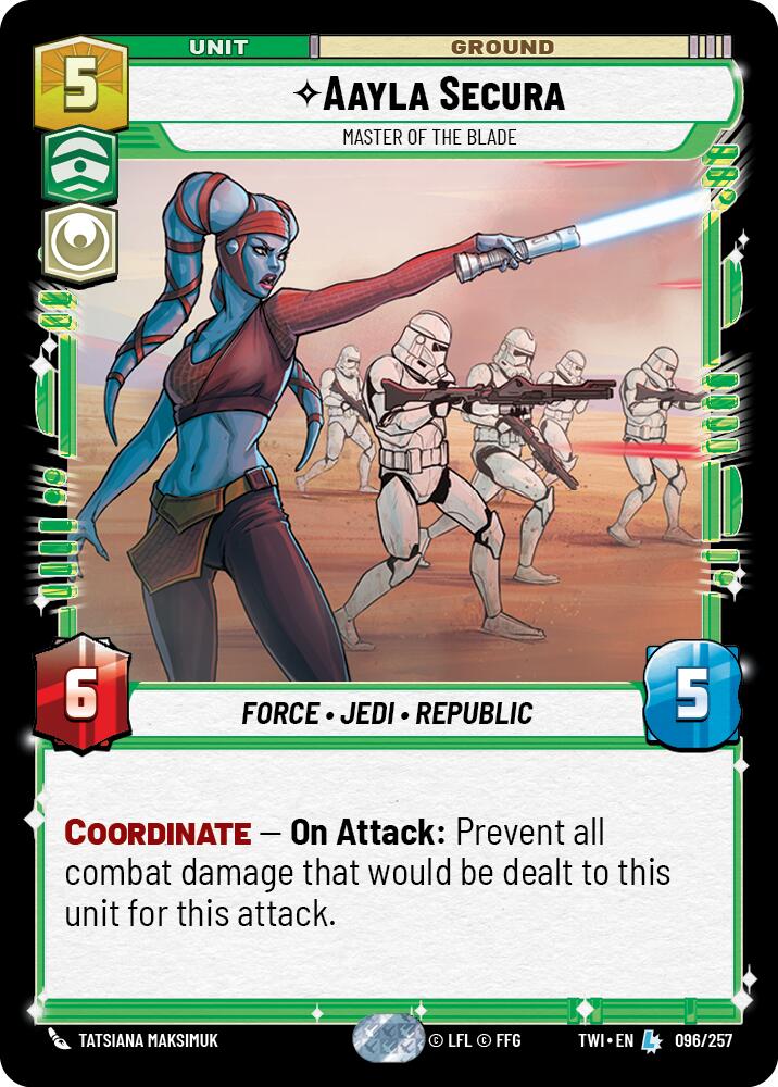 {SW-R}Aayla Secura - Master of the Blade (096/257) [Twilight of the Republic]
