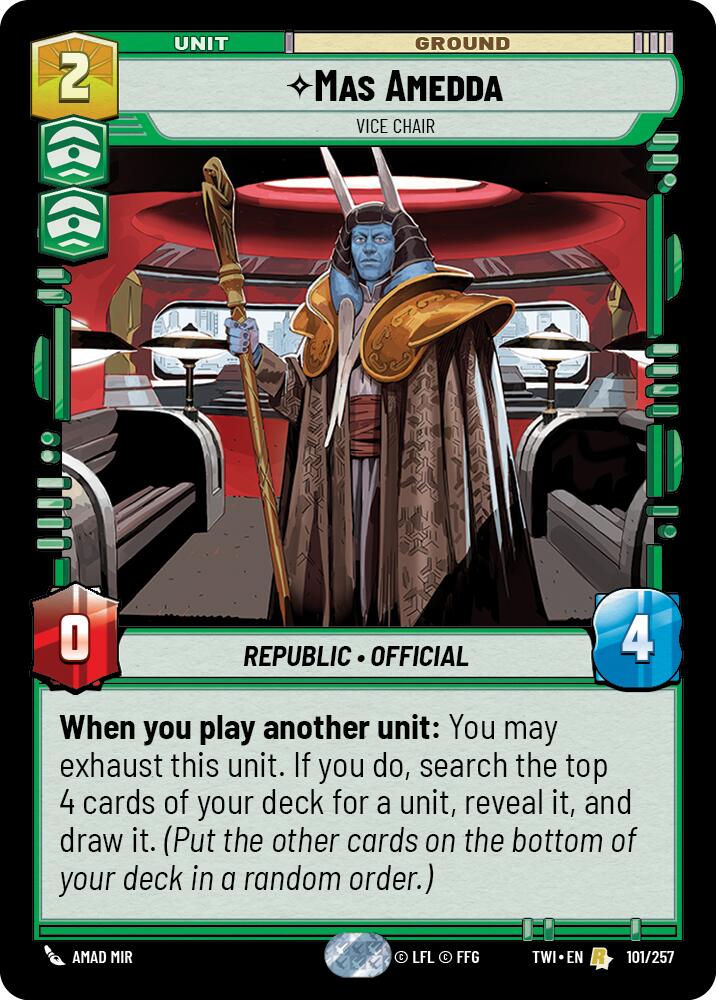 {SW-R}Mas Amedda - Vice Chair (101/257) [Twilight of the Republic]