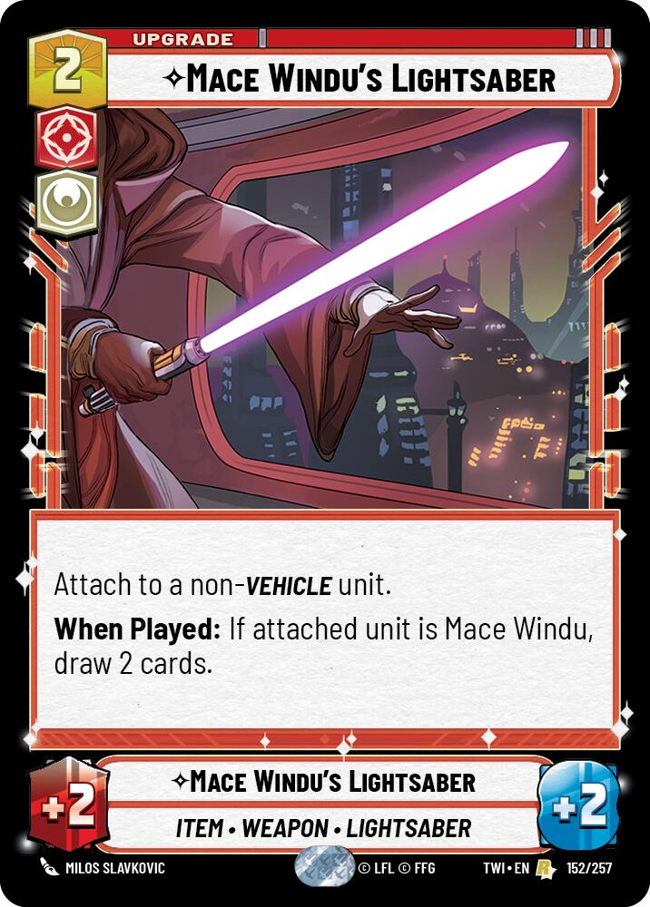 {SW-R}Mace Windu's Lightsaber (152/257) [Twilight of the Republic]