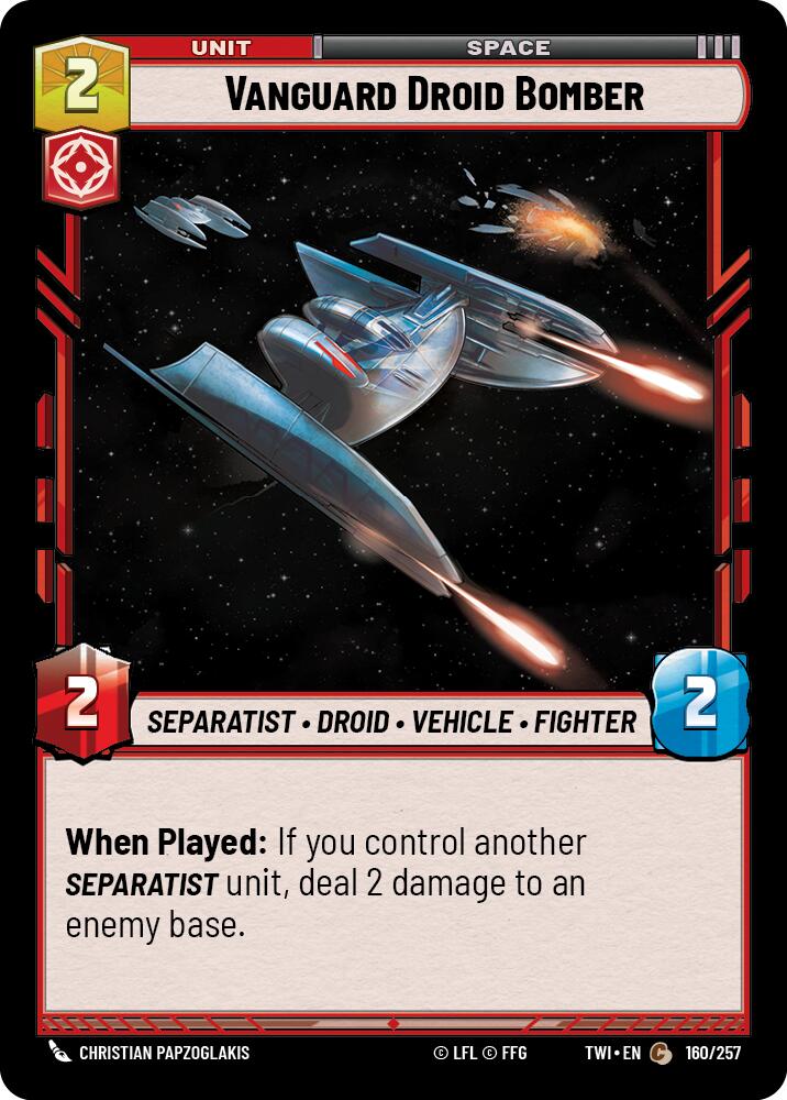 {SW-C}Vanguard Droid Bomber (160/257) [Twilight of the Republic]