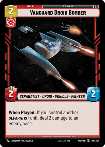 {SW-C}Vanguard Droid Bomber (160/257) [Twilight of the Republic]