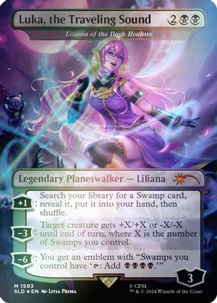 {R} Luka, the Traveling Sound - Liliana of the Dark Realms (Rainbow Foil) (Japanese) [Secret Lair Drop Series][JP RBF SLD 1593]