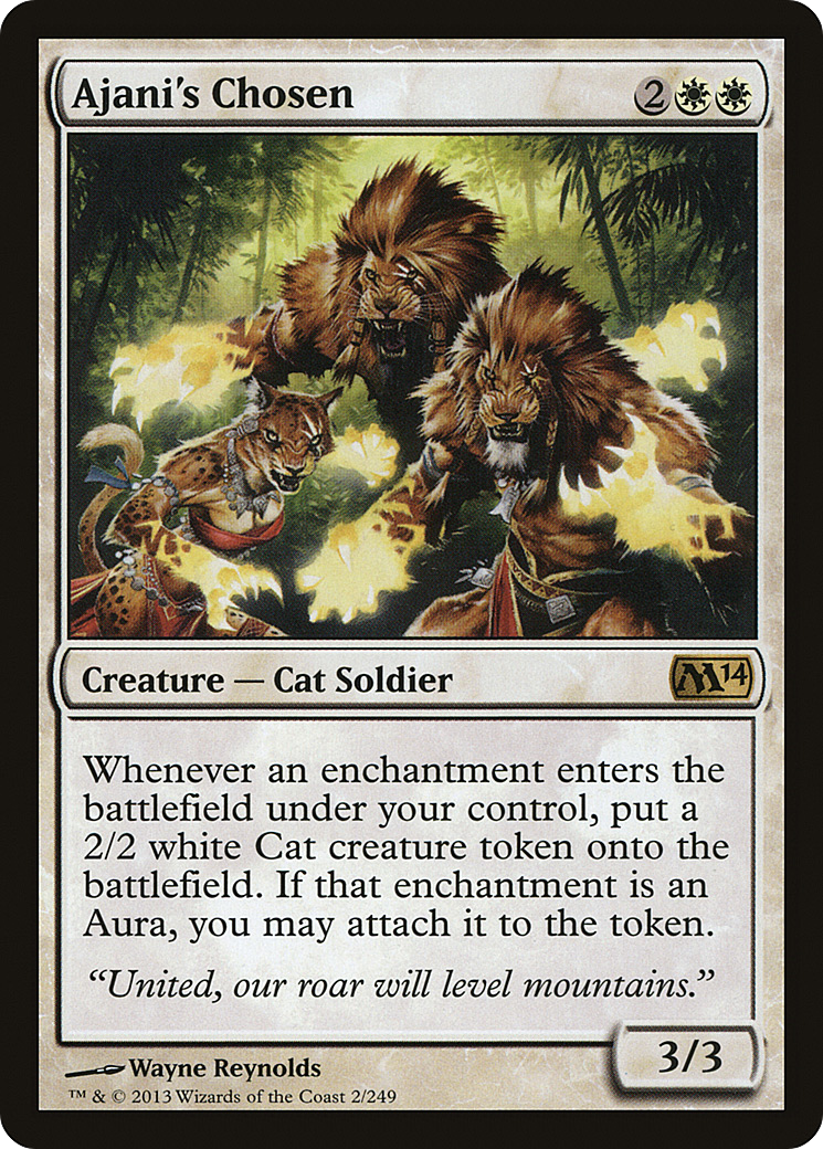 {R} Ajani's Chosen [Magic 2014][M14 002]