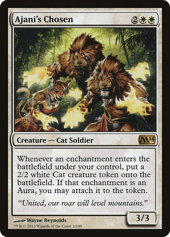 {R} Ajani's Chosen [Magic 2014][M14 002]