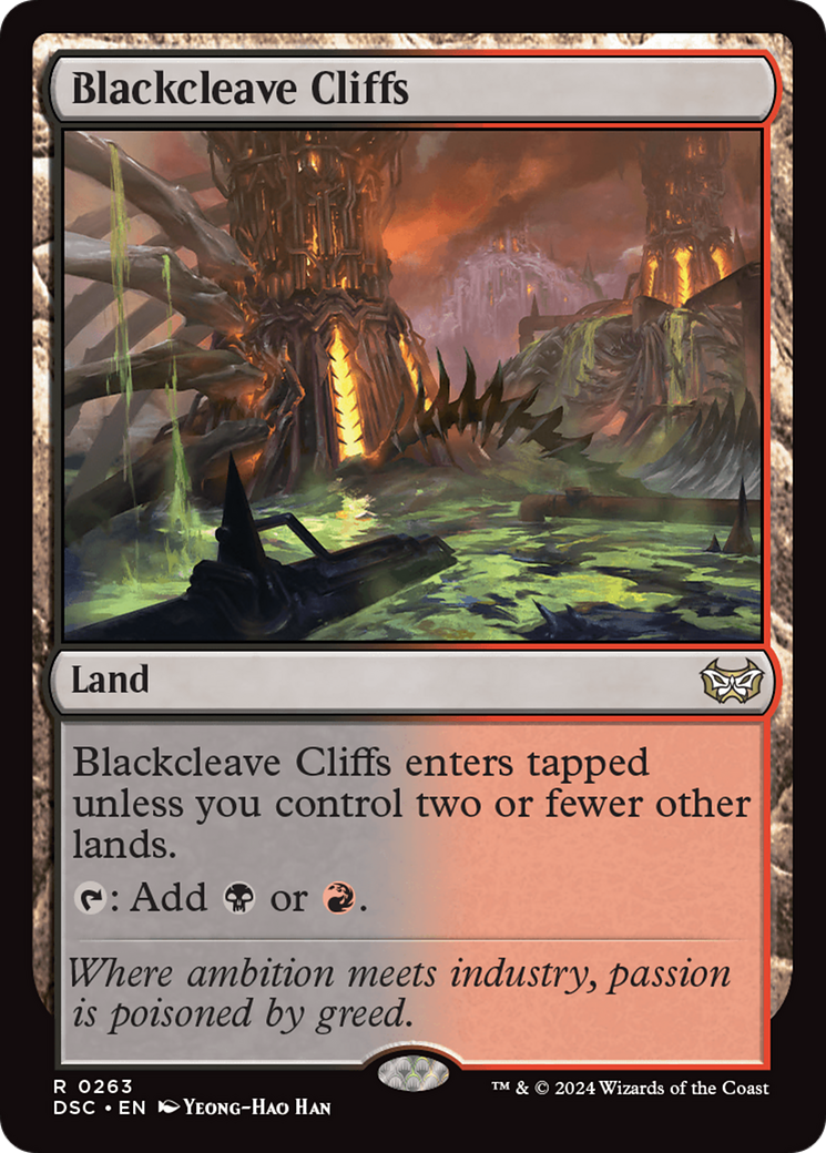 {R} Blackcleave Cliffs [Duskmourn: House of Horror Commander][DSC 263]